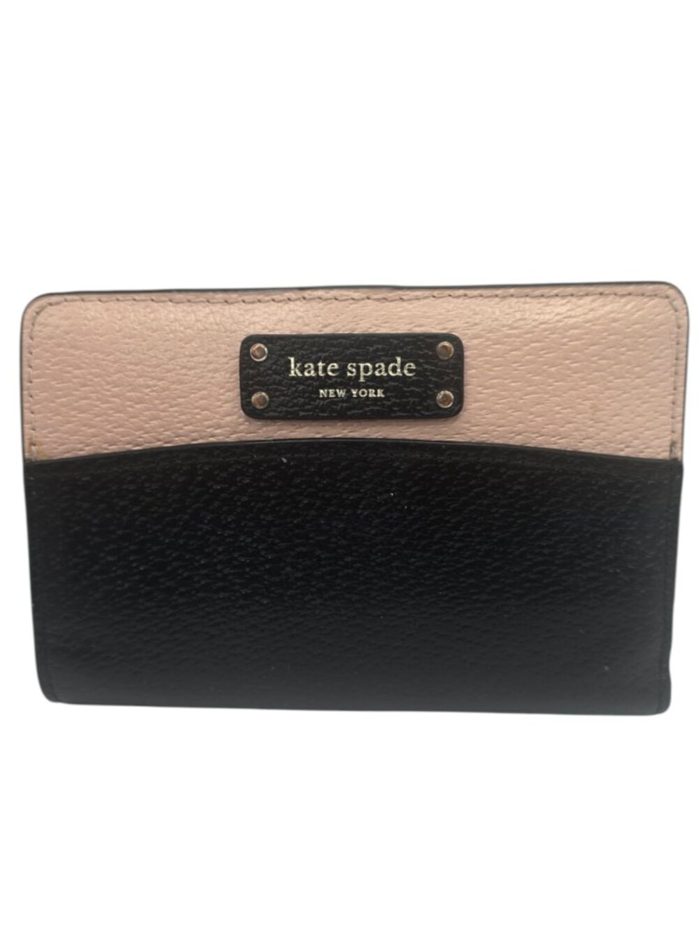 Kate Spade Jeanne Black and Pink Slim Bi-Fold Wallet Medium - Picture 1 of 5